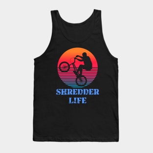 Shredder Life BMX retro sunset Tank Top